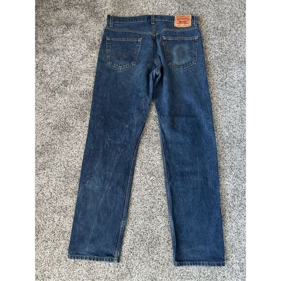 Levi’s Men’s 505 Regular Fit Jeans 34x34 - Picture 8 of 9